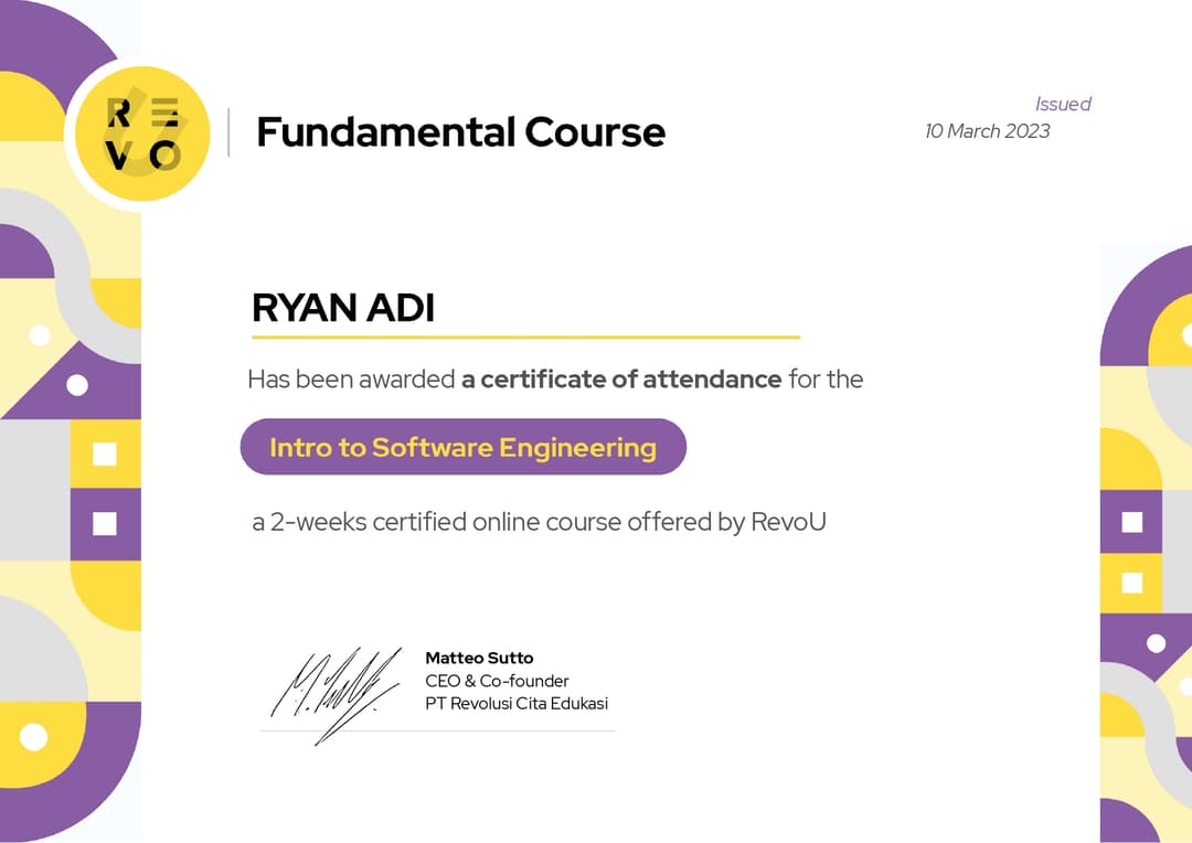 Intro to Software Engineering